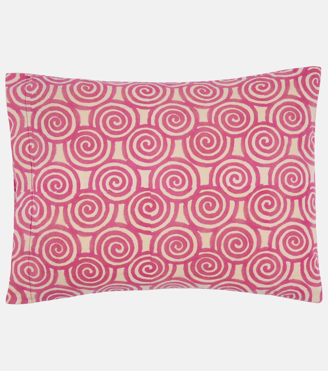 Camelia Magenta rectangular cotton cushion | Lisa Corti