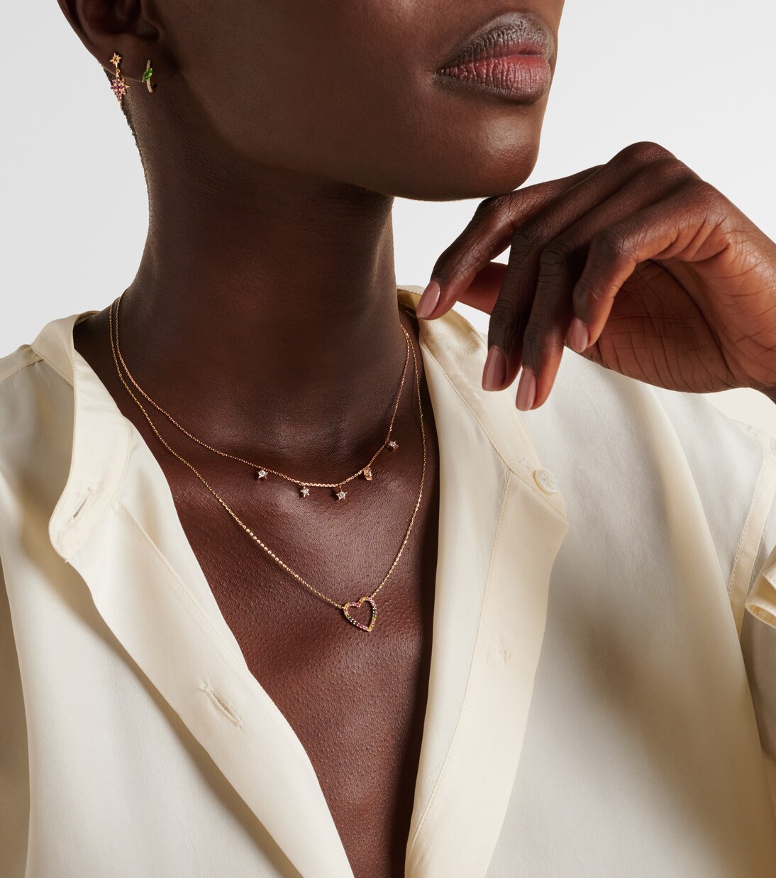 Collier Star en or 14 ct et diamants | Roxanne First