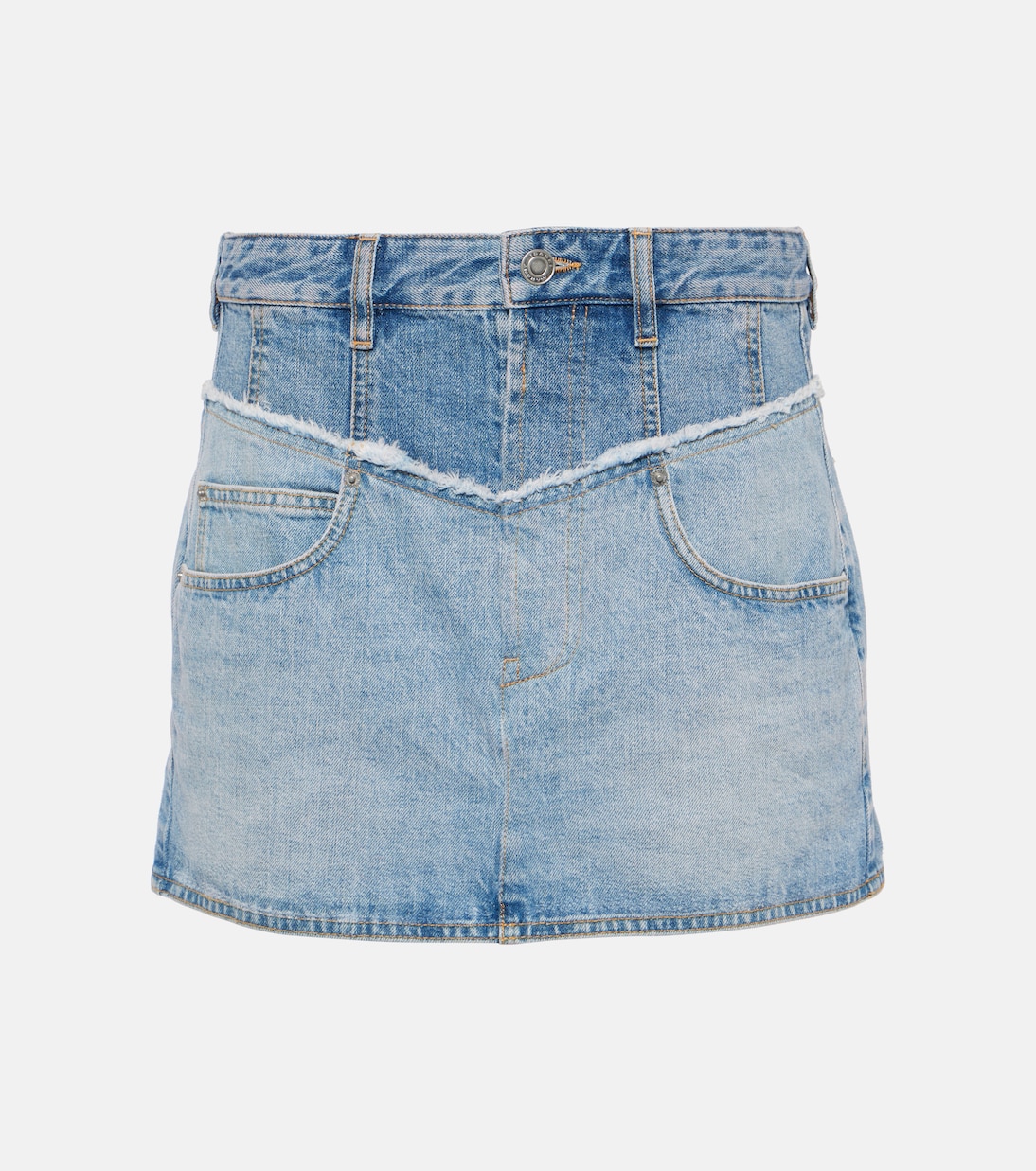 Minifalda en denim de tiro alto | Isabel Marant