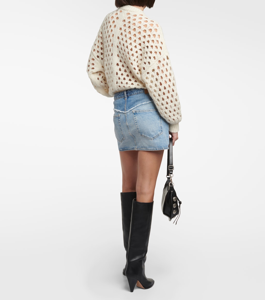 Minifalda en denim de tiro alto | Isabel Marant