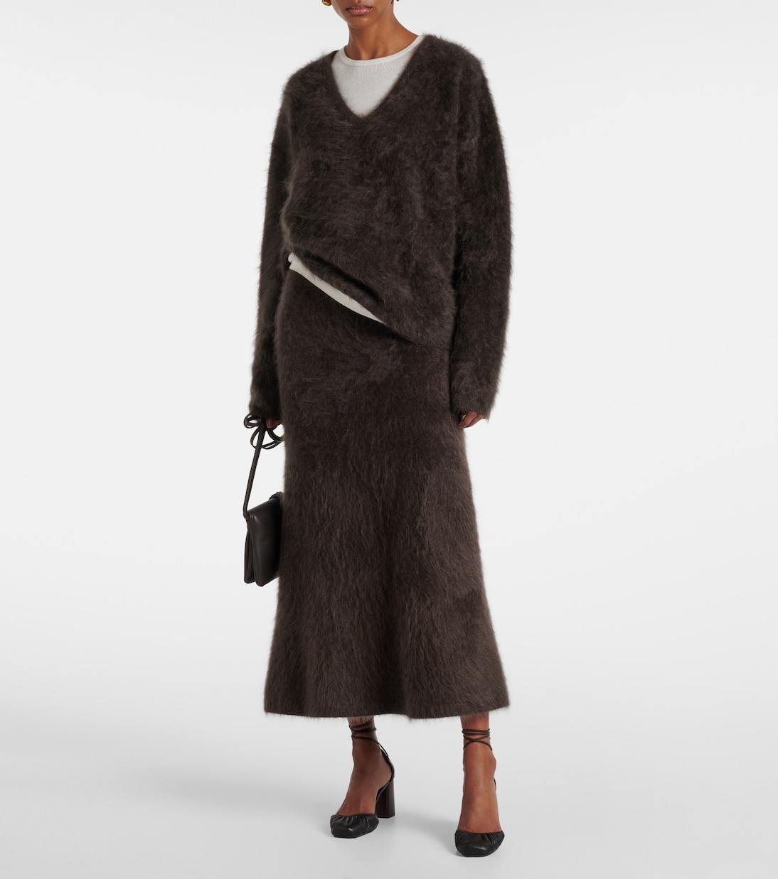 Gonna lunga Asta in cashmere | Lisa Yang