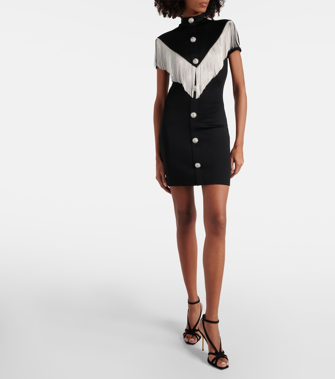 Verziertes Minikleid aus Jersey | Balmain