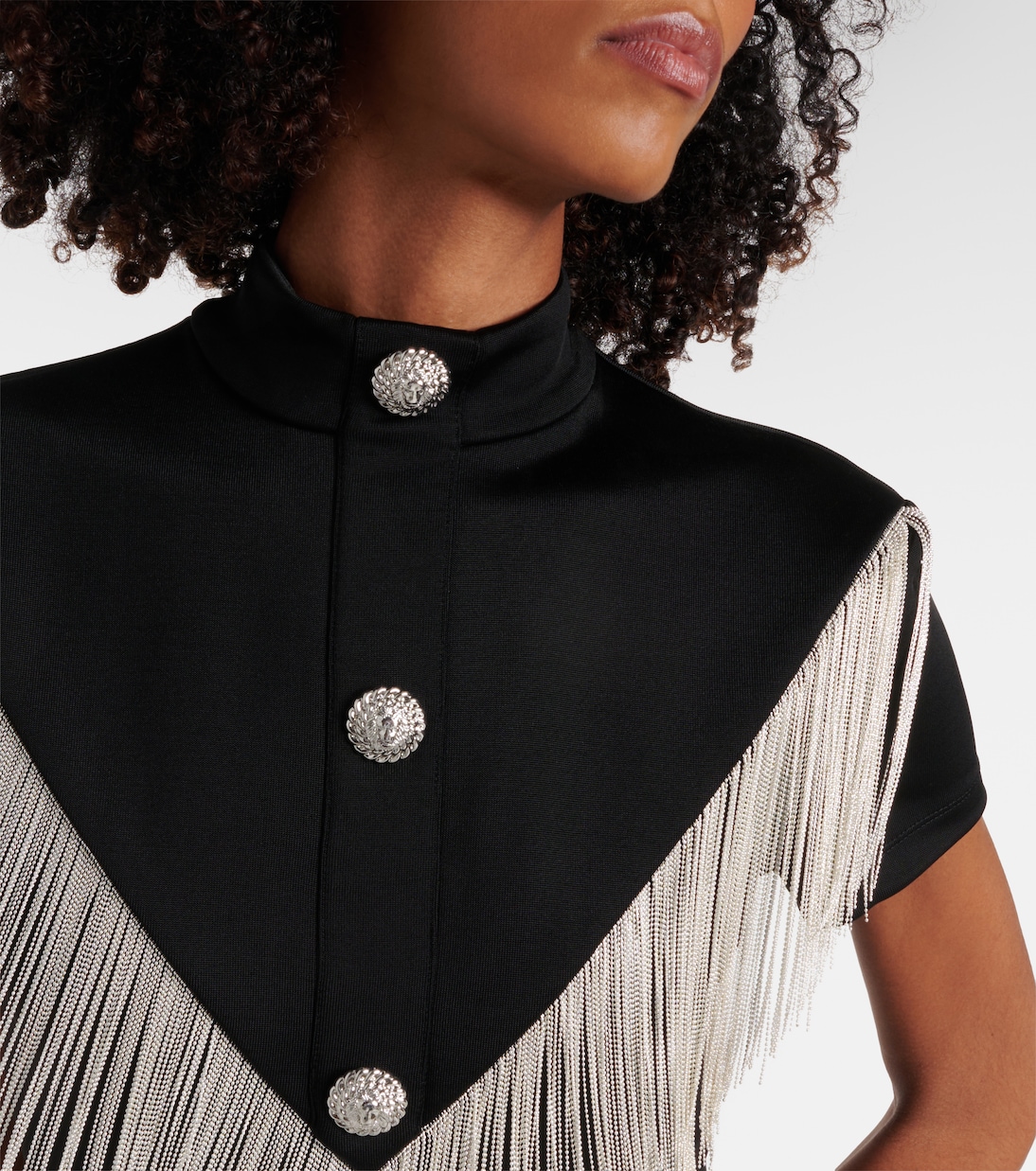 Verziertes Minikleid aus Jersey | Balmain