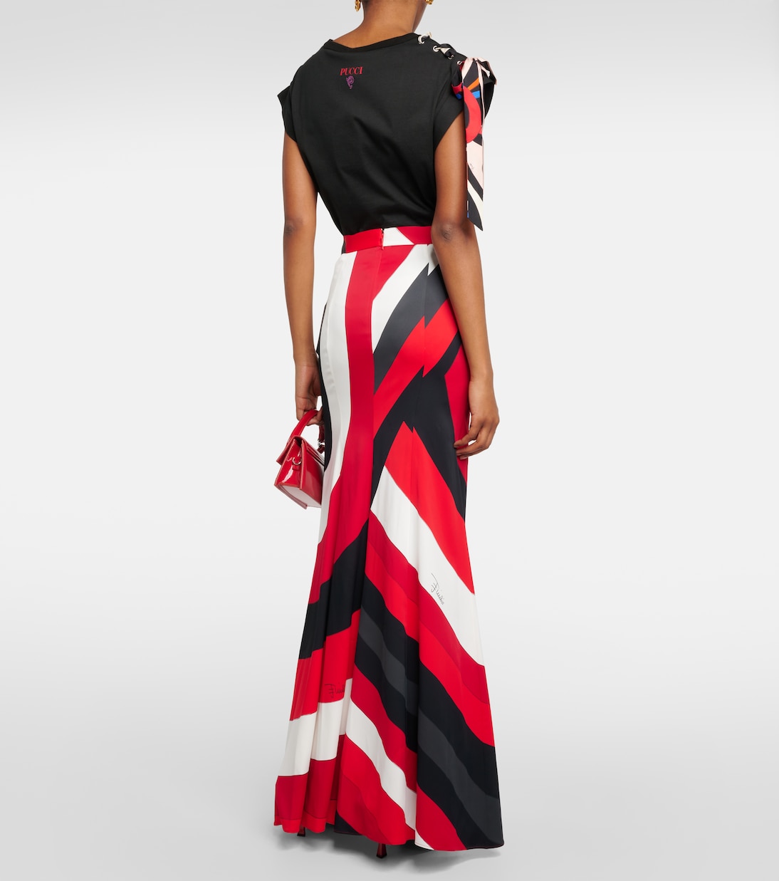 Iride crêpe maxi skirt | Pucci