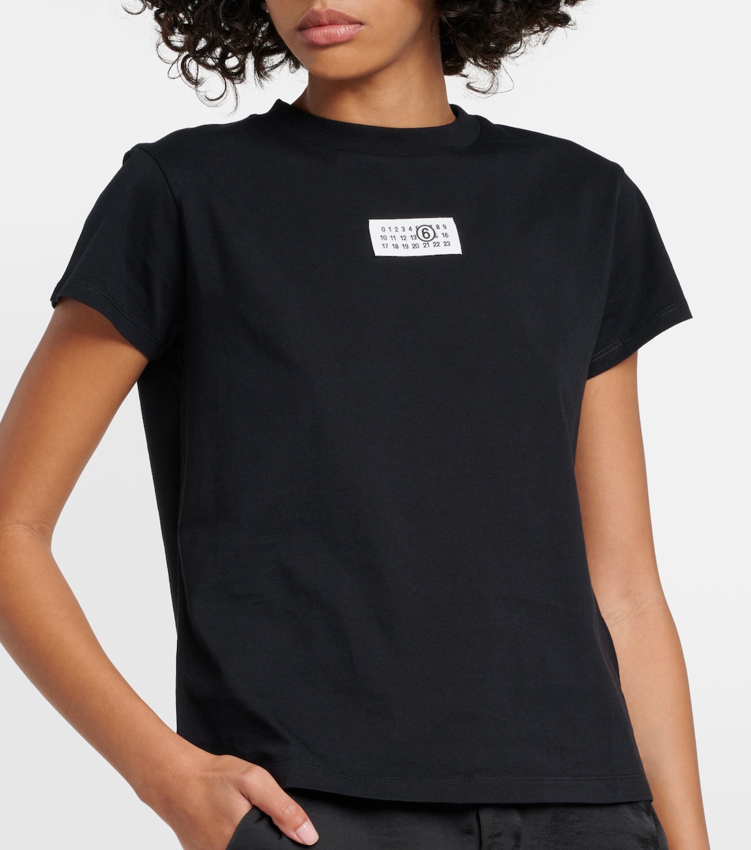 Camiseta en jersey de algodón con logo | MM6 Maison Margiela