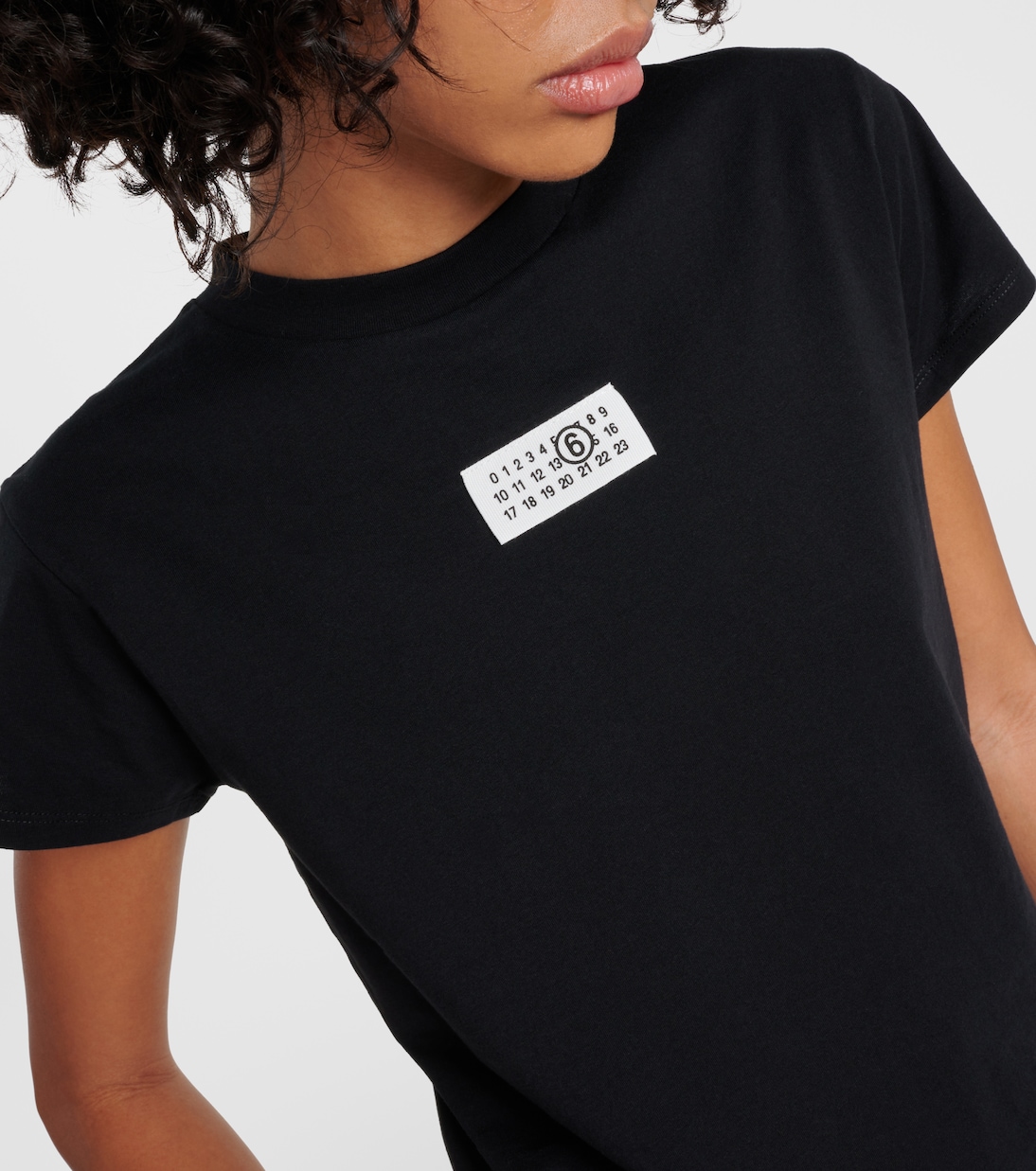 Camiseta en jersey de algodón con logo | MM6 Maison Margiela