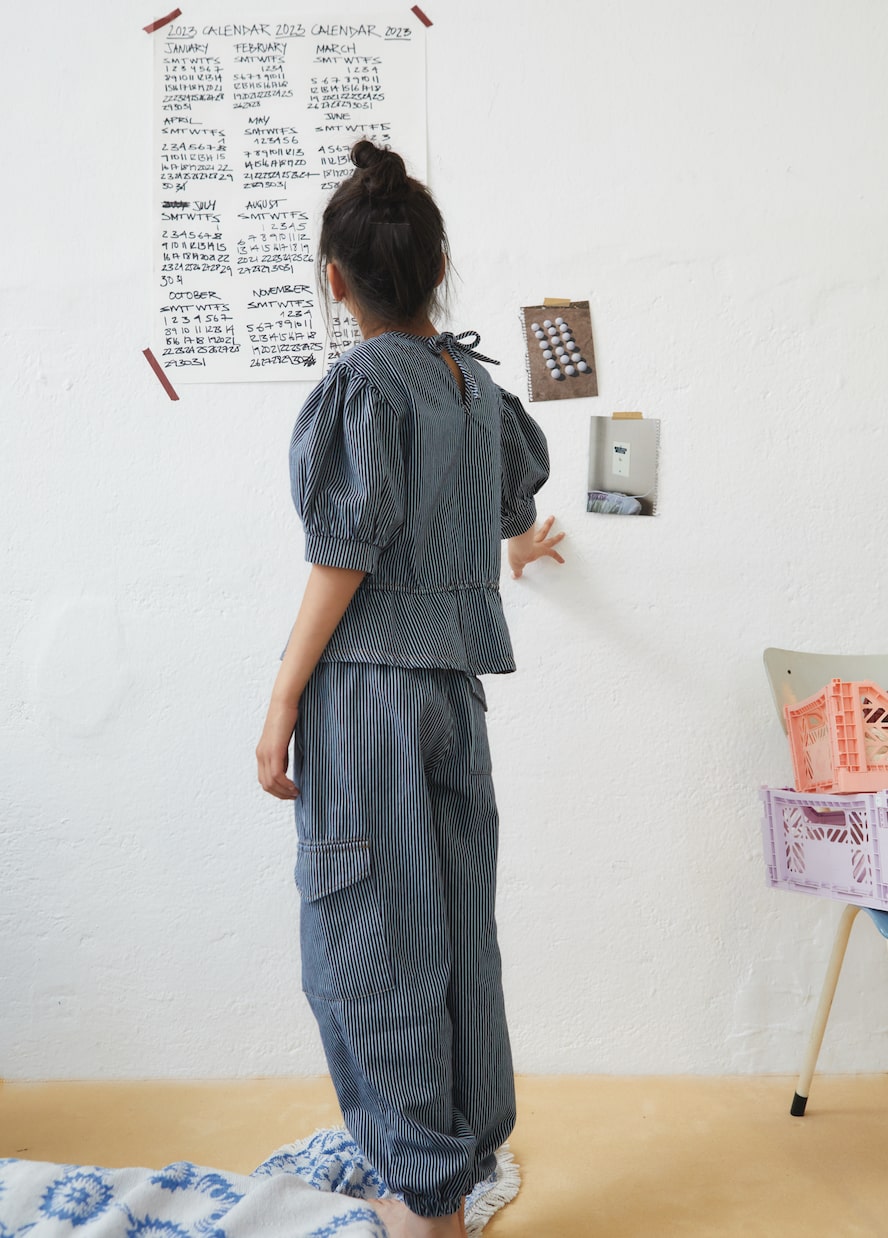 Jeans cargo Ventura a righe | The New Society