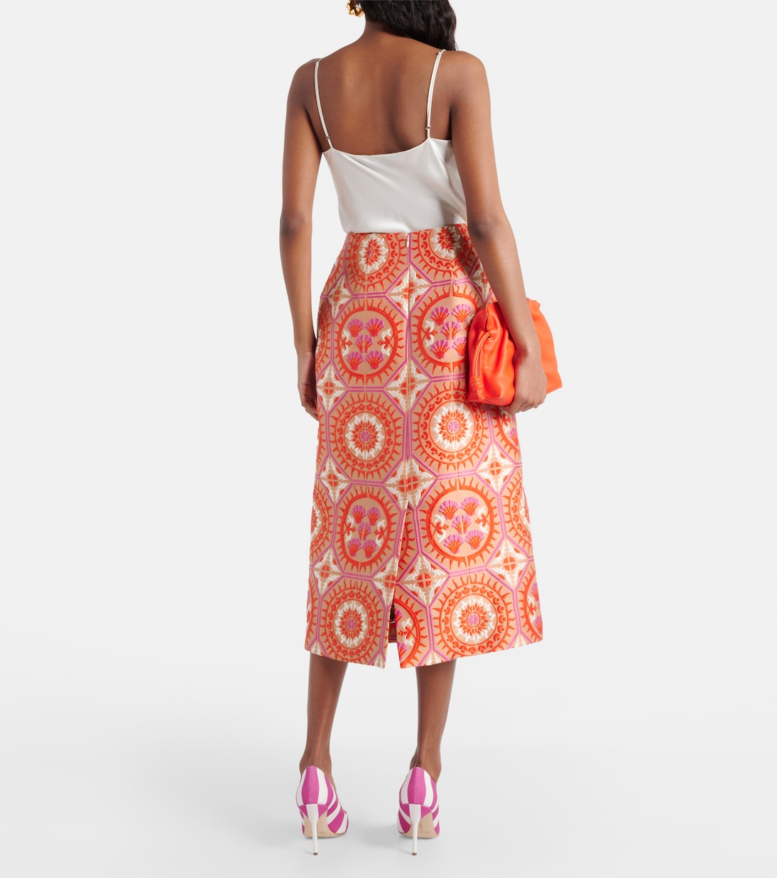 Falda midi estampada | La DoubleJ