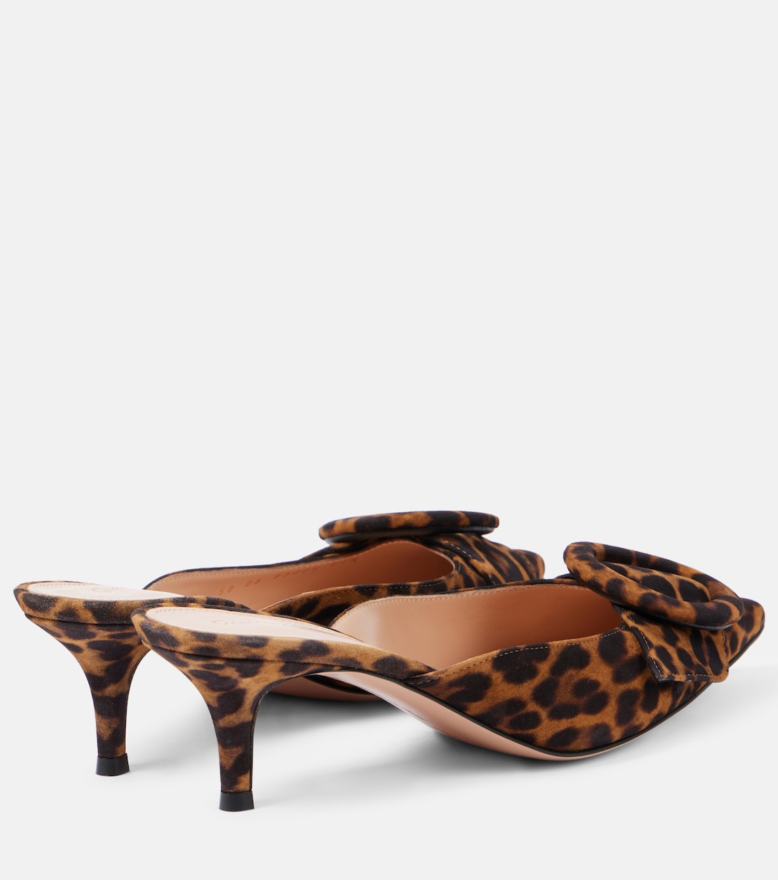Portofino 55 leopard-print suede mules | Gianvito Rossi