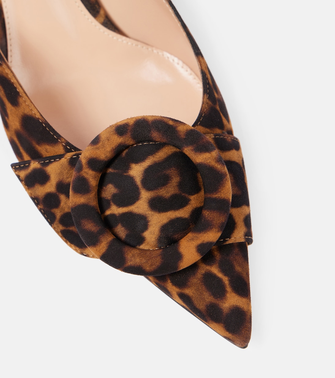 Portofino 55 leopard-print suede mules | Gianvito Rossi