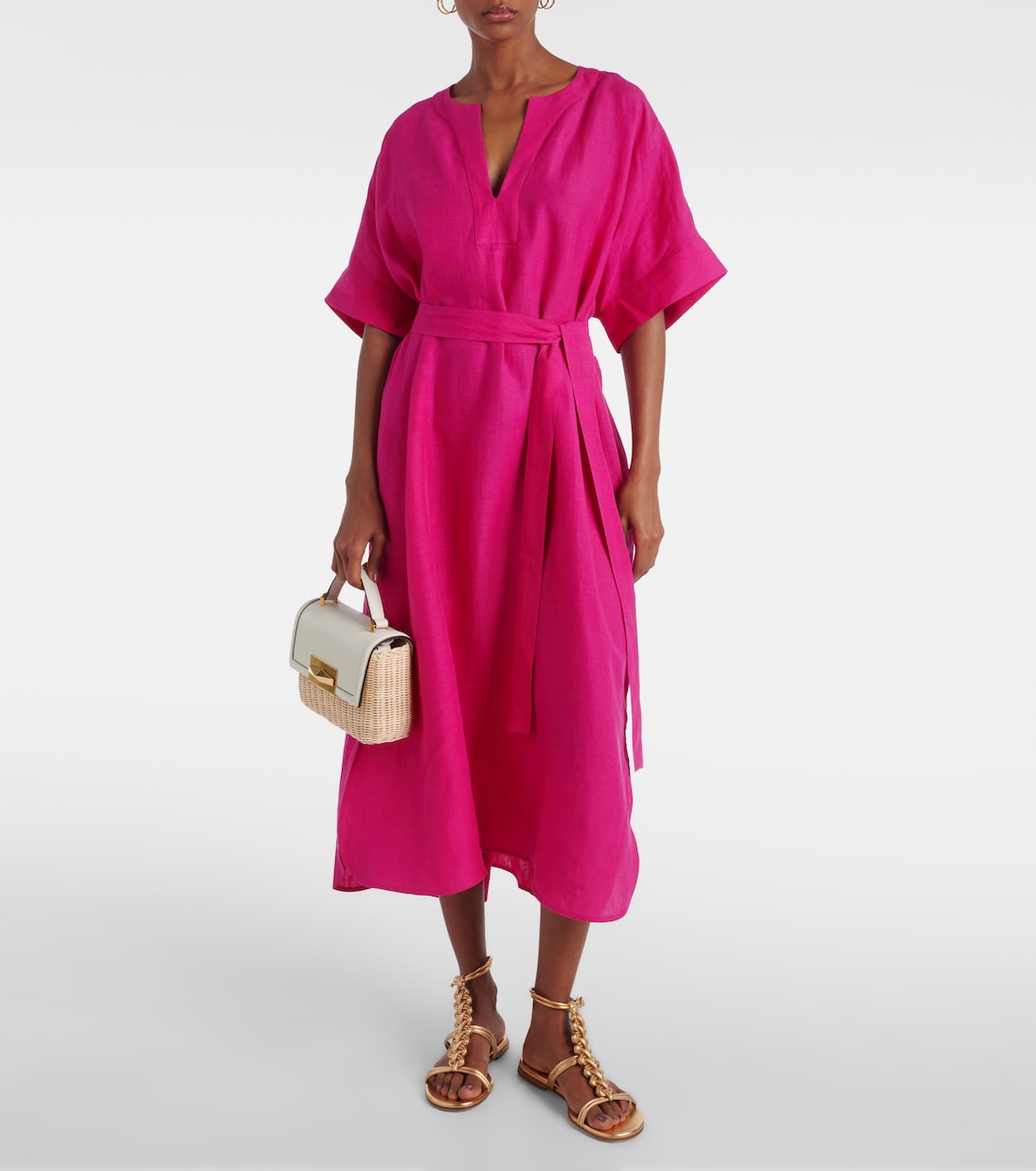 Bibi linen midi dress | Eres