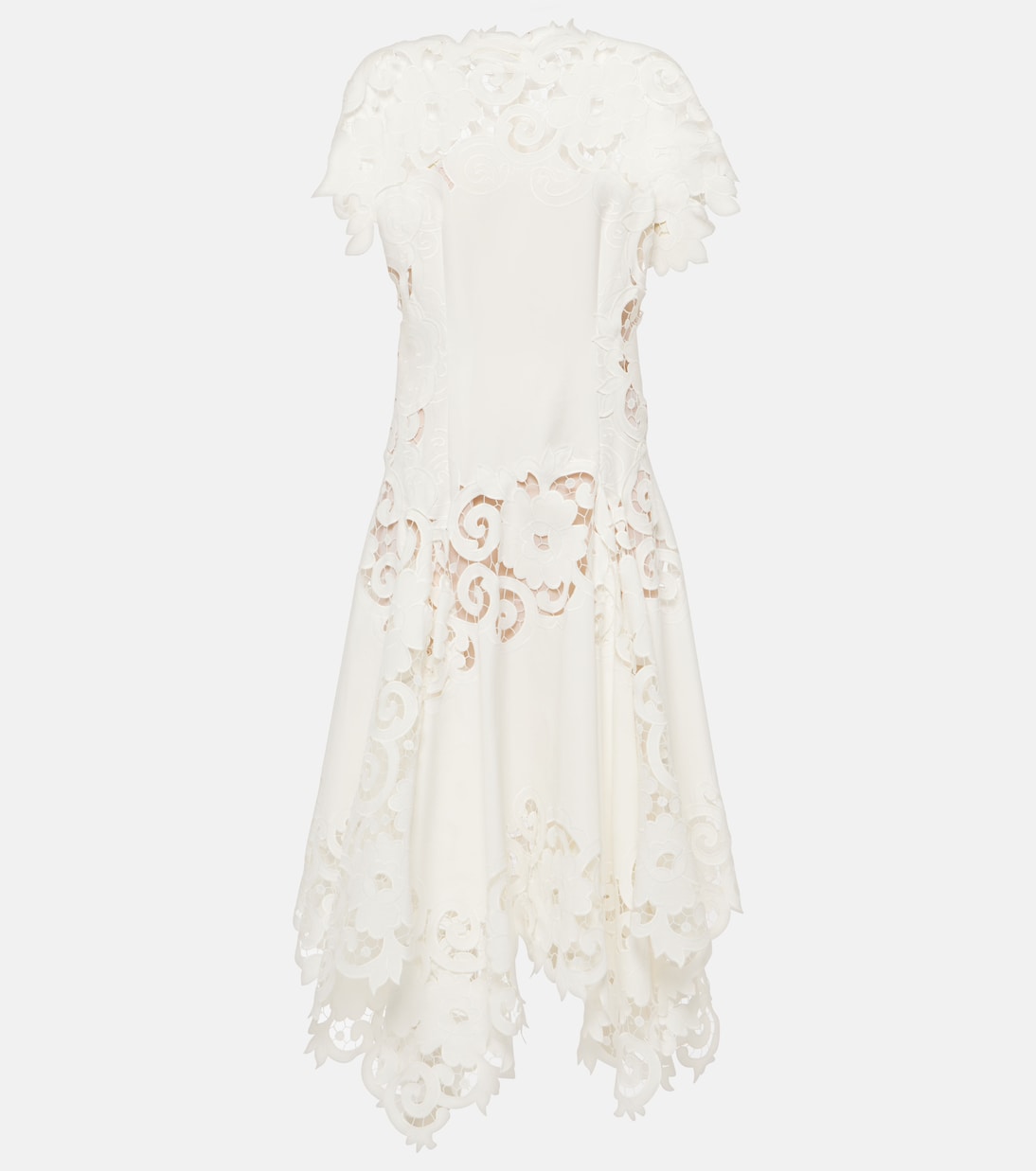 Guipure lace midi dress | Oscar de la Renta