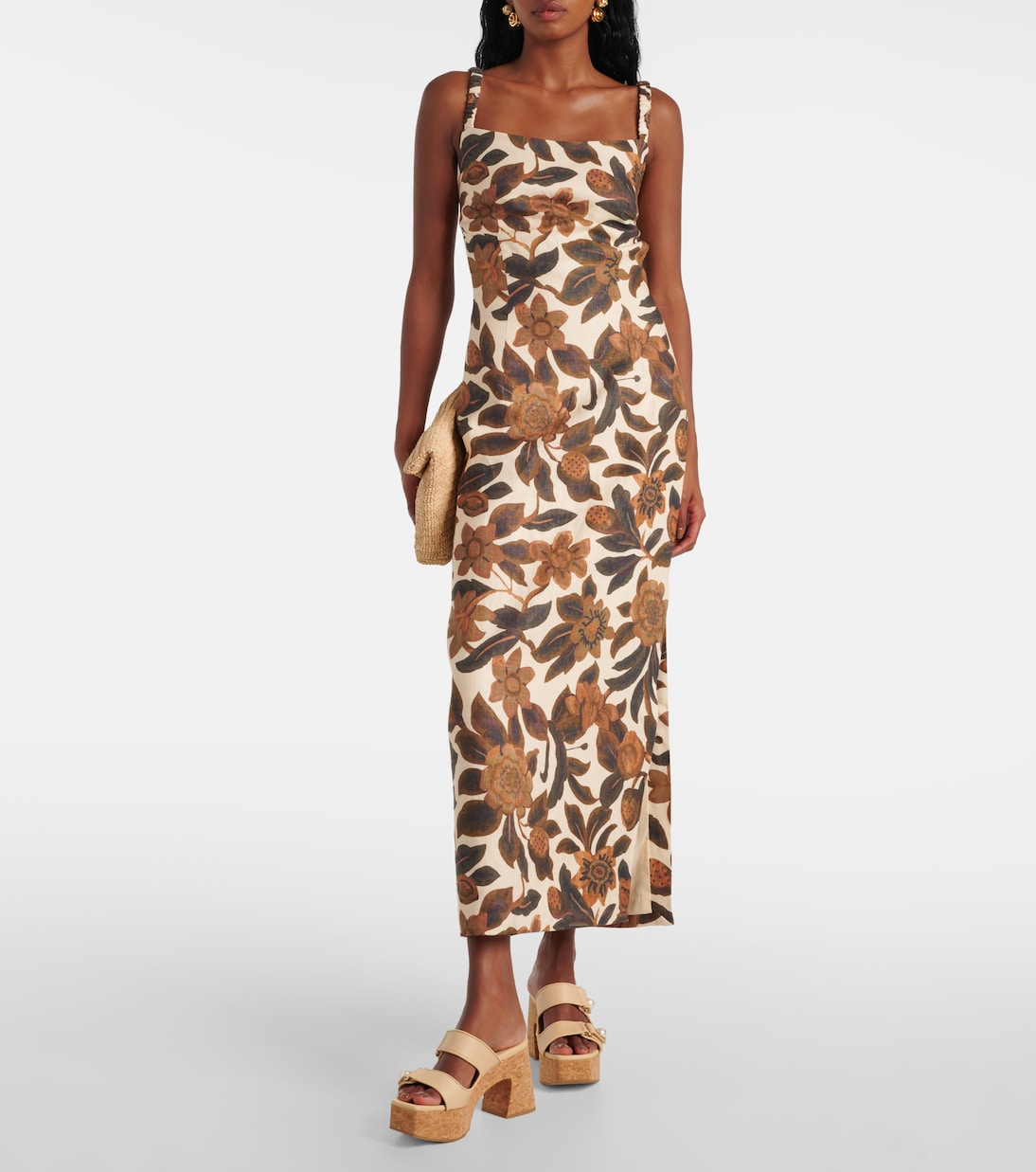 Mules Fayence à plateau en toile | Jimmy Choo