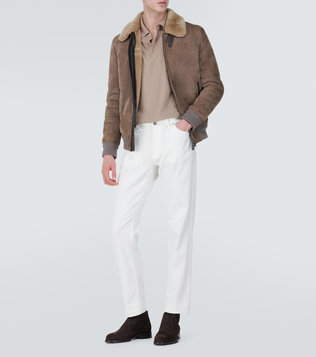 Polo in cotone, seta e cashmere | Brioni