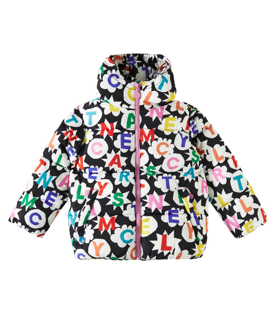 Chaqueta acolchada estampada con logo | Stella McCartney Kids