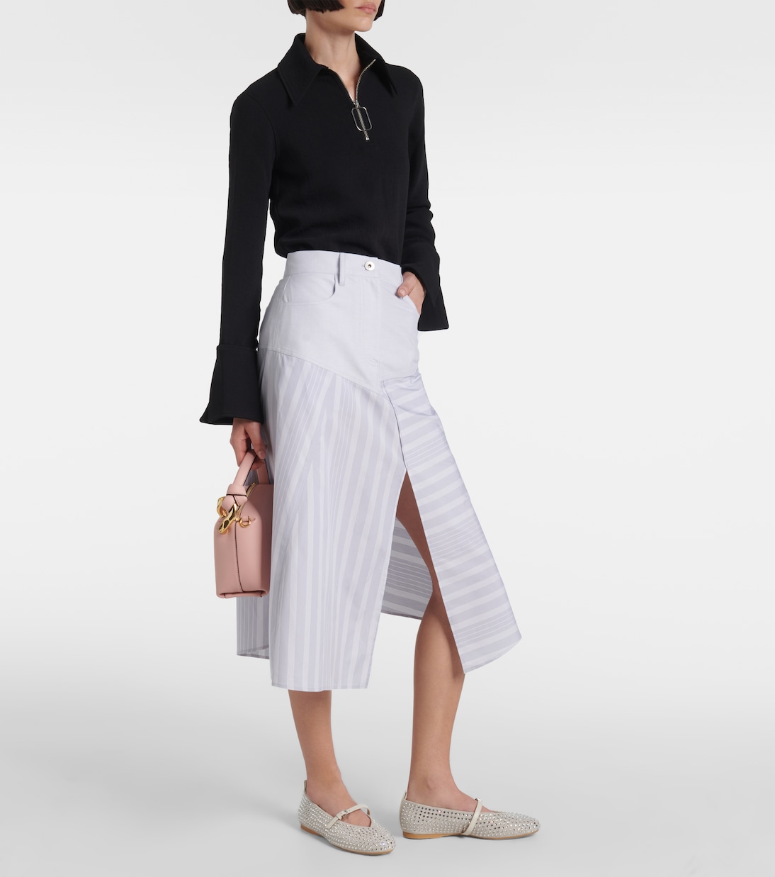 Ballerines en daim à ornements | JW Anderson