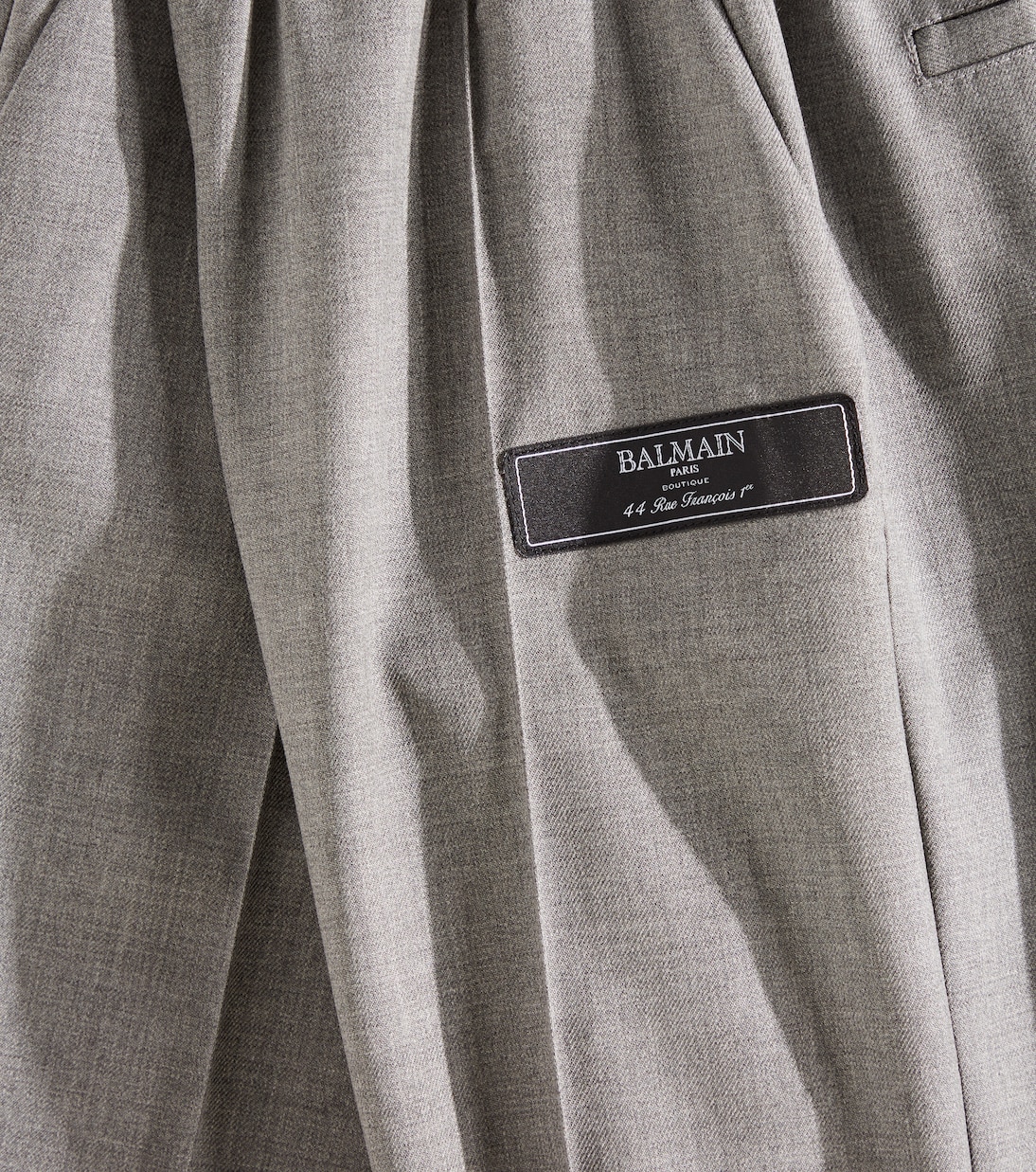 Pantalones tapered de lana | Balmain Kids