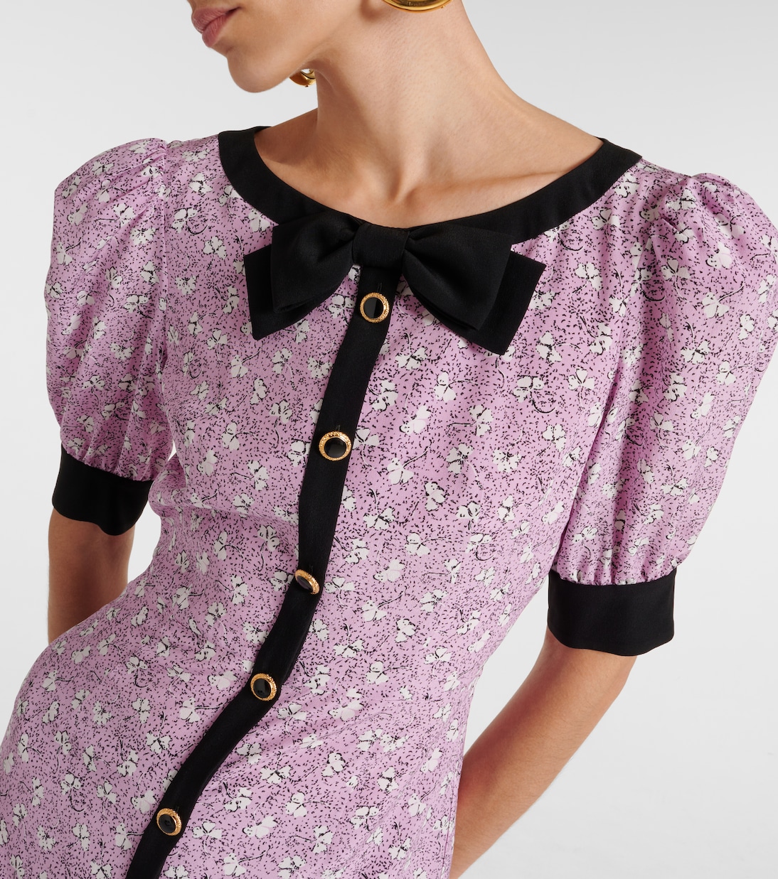 Bedrucktes Minikleid aus Seide | Alessandra Rich