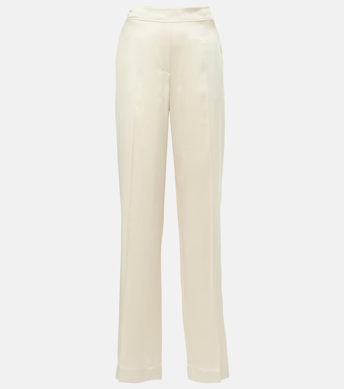 Pantaloni regular Tova in raso di seta | Joseph