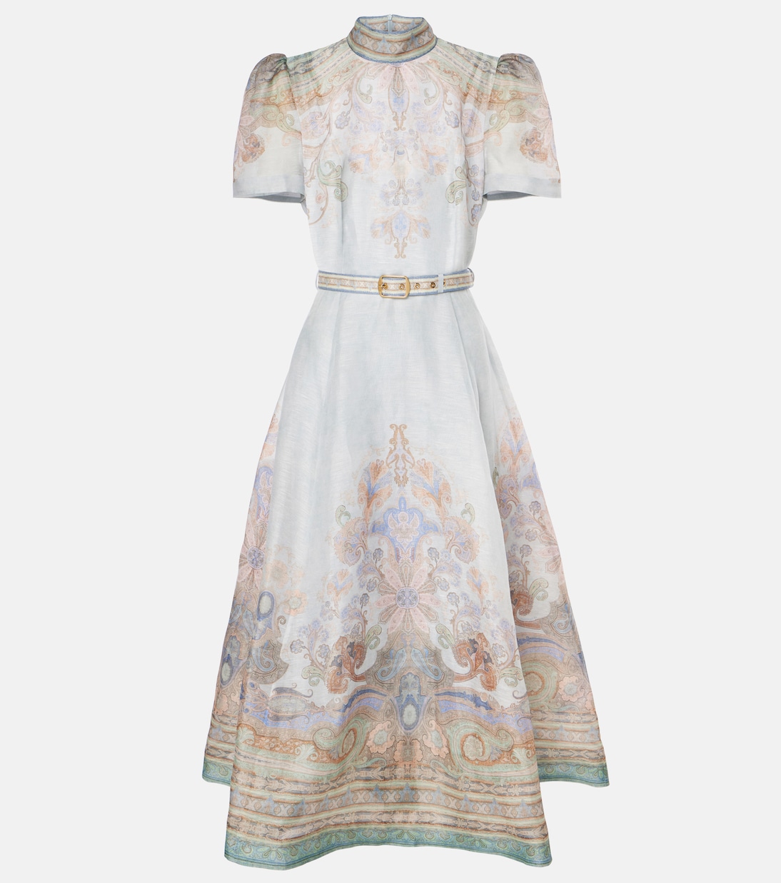 Robe midi Eden en lin et soie | Zimmermann