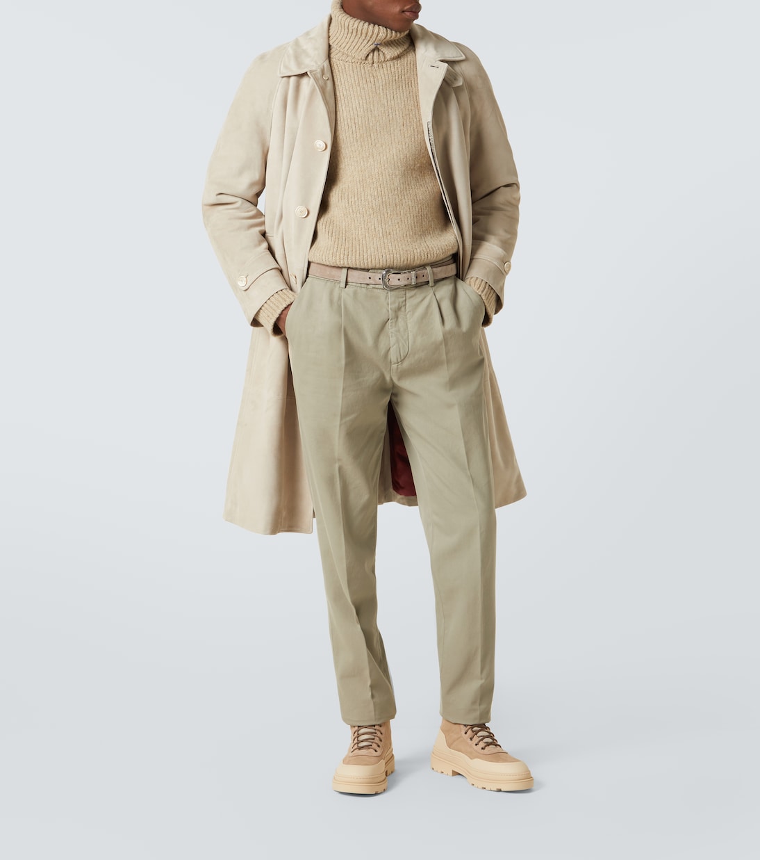 Schnürstiefel aus Leder | Brunello Cucinelli