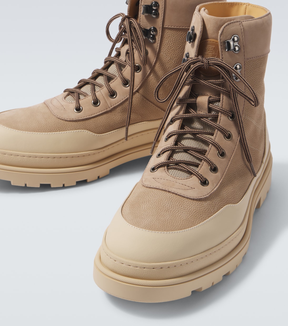 Schnürstiefel aus Leder | Brunello Cucinelli