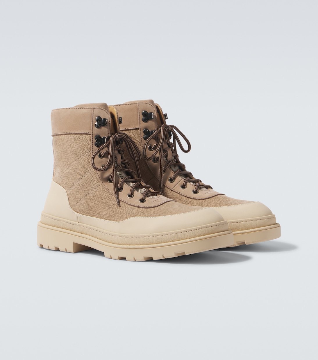 Schnürstiefel aus Leder | Brunello Cucinelli