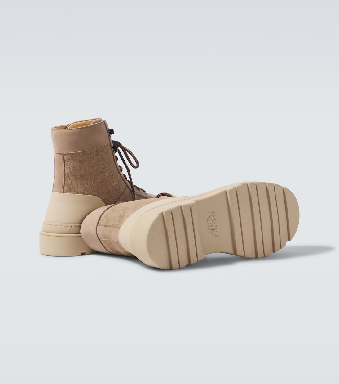 Schnürstiefel aus Leder | Brunello Cucinelli