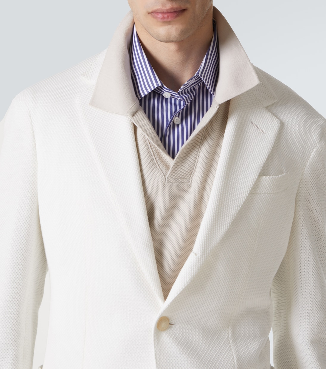 Blazer in piqué di cotone | Dunhill