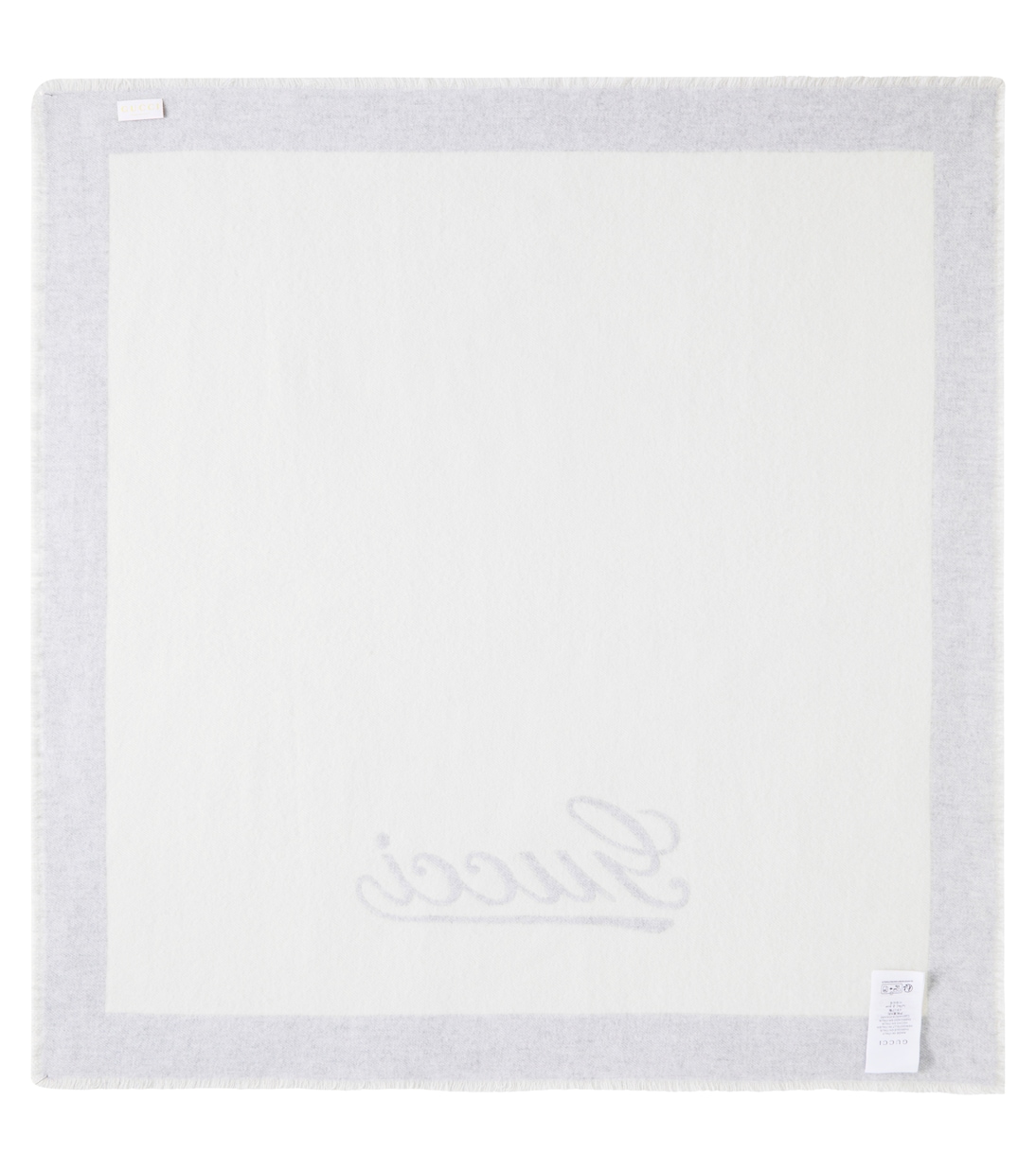 Baby Gucci Script jacquard cashmere blanket | Gucci Kids