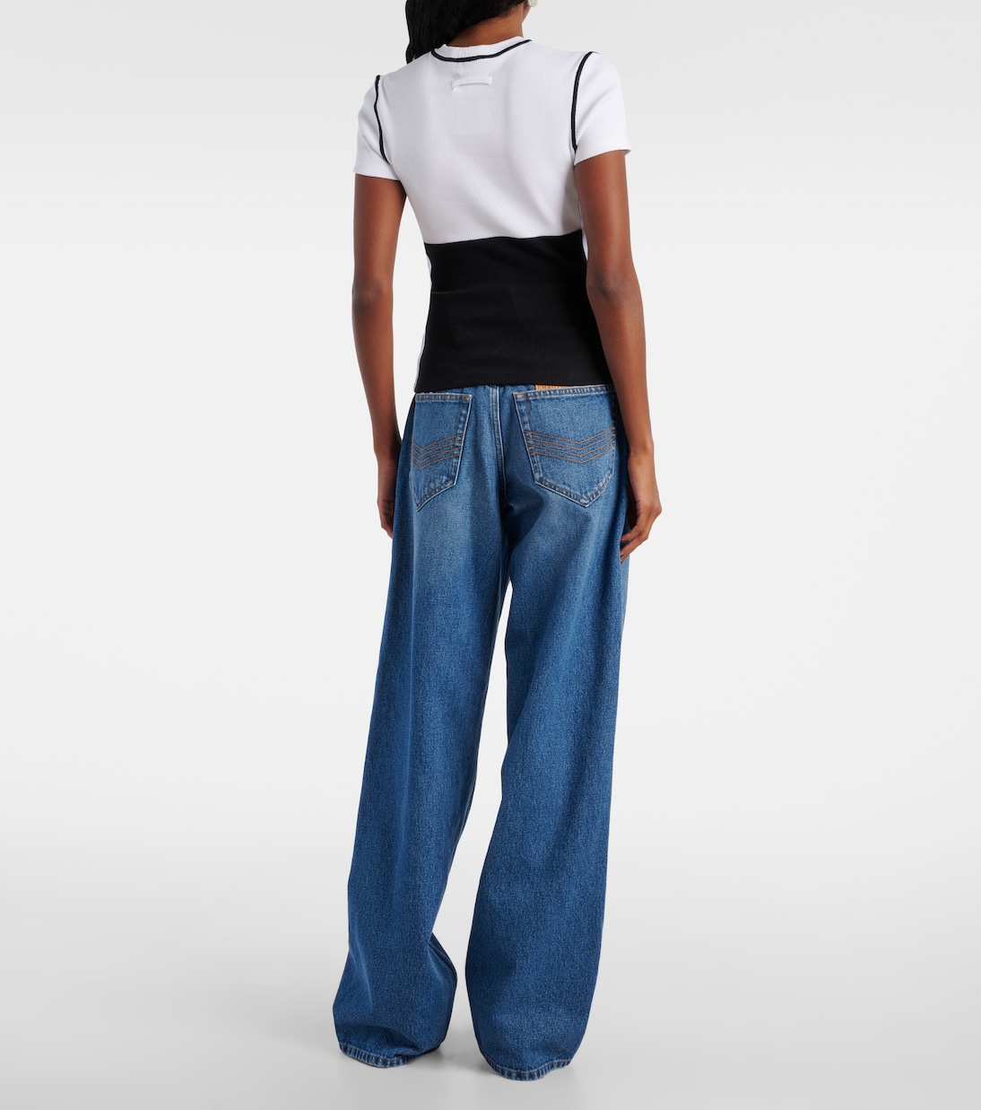 T-shirt in jersey di misto cotone  | Jean Paul Gaultier