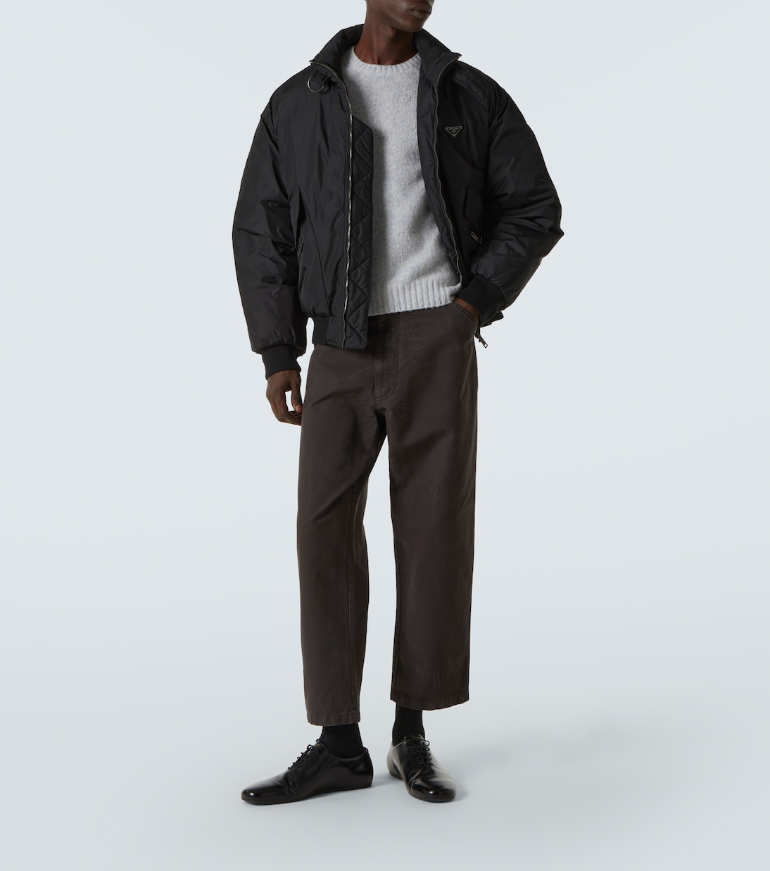 Pantalon chino en coton | Prada