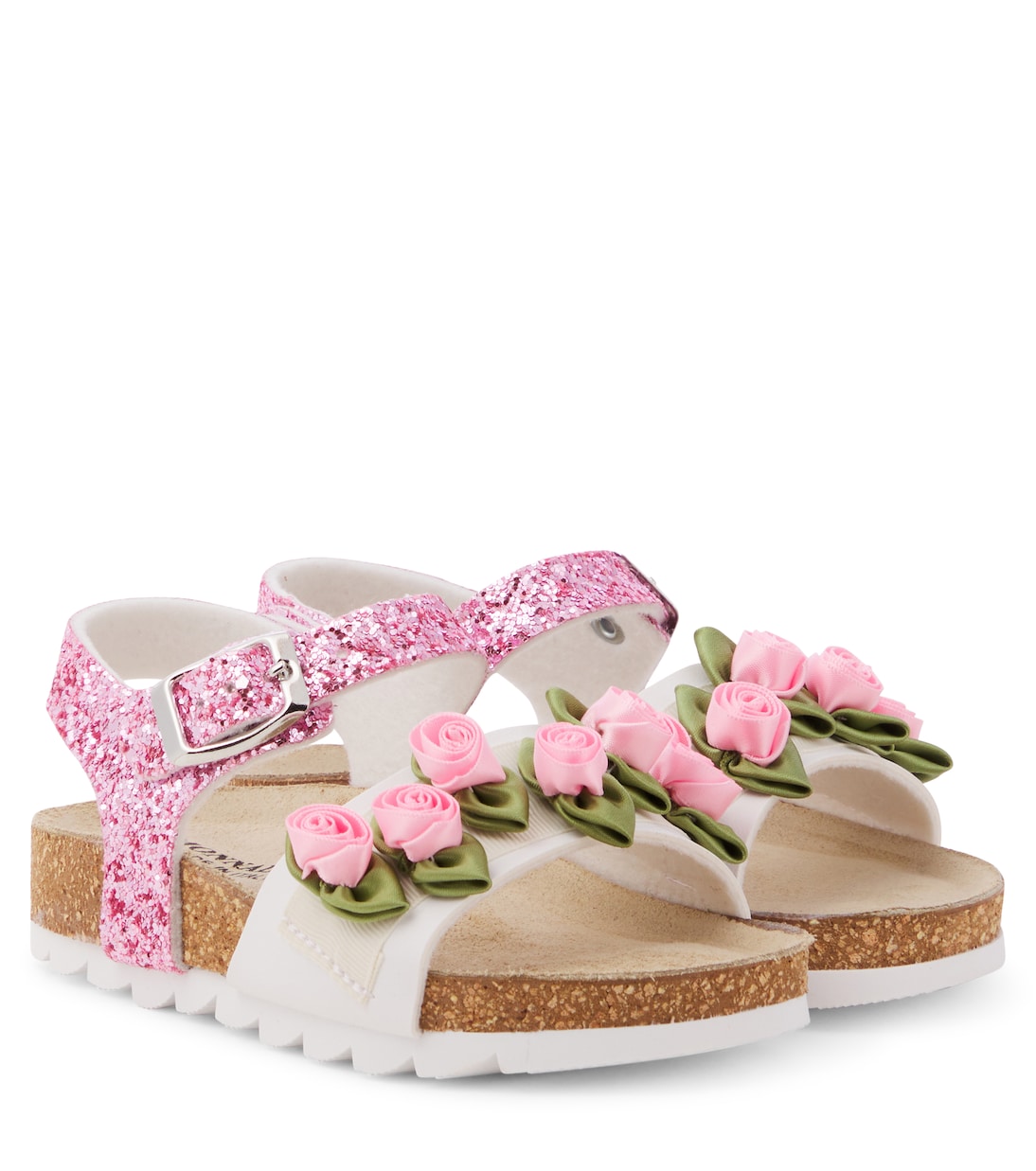 Sandalen mit Glitter | Monnalisa