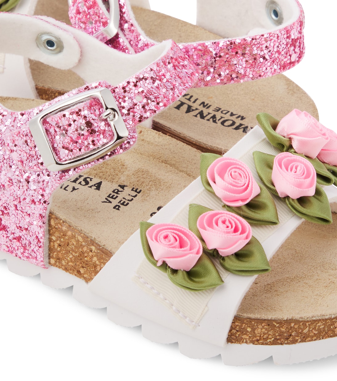 Sandalen mit Glitter | Monnalisa