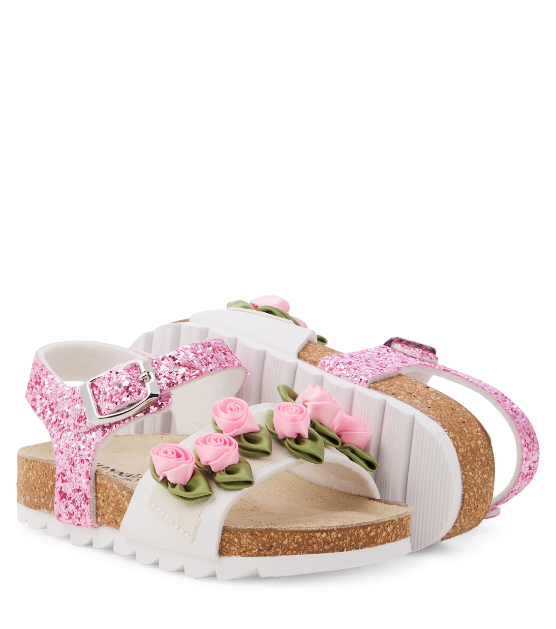 Sandalen mit Glitter | Monnalisa