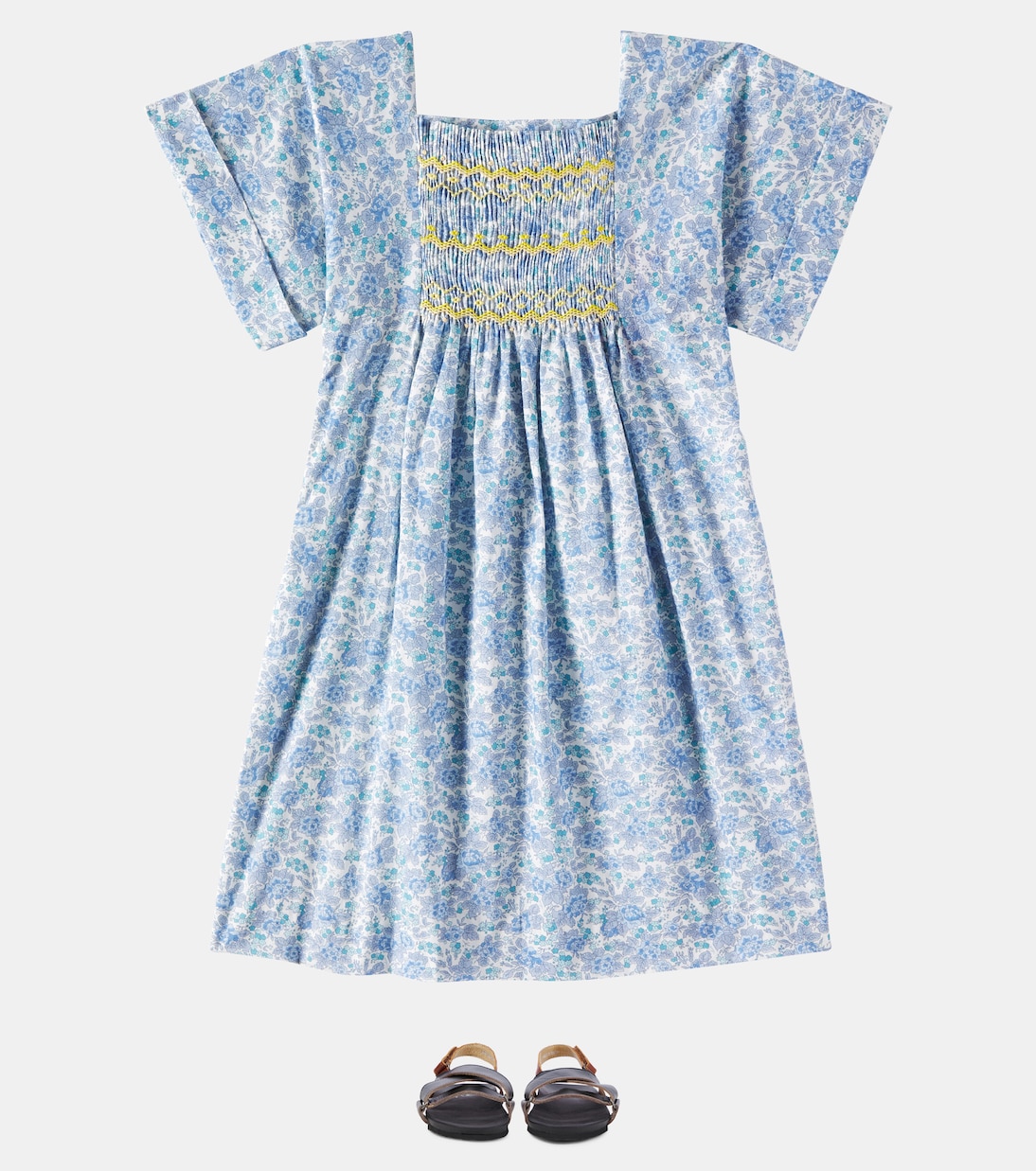 Abito Paysanne in cotone a punto smock | Bonpoint
