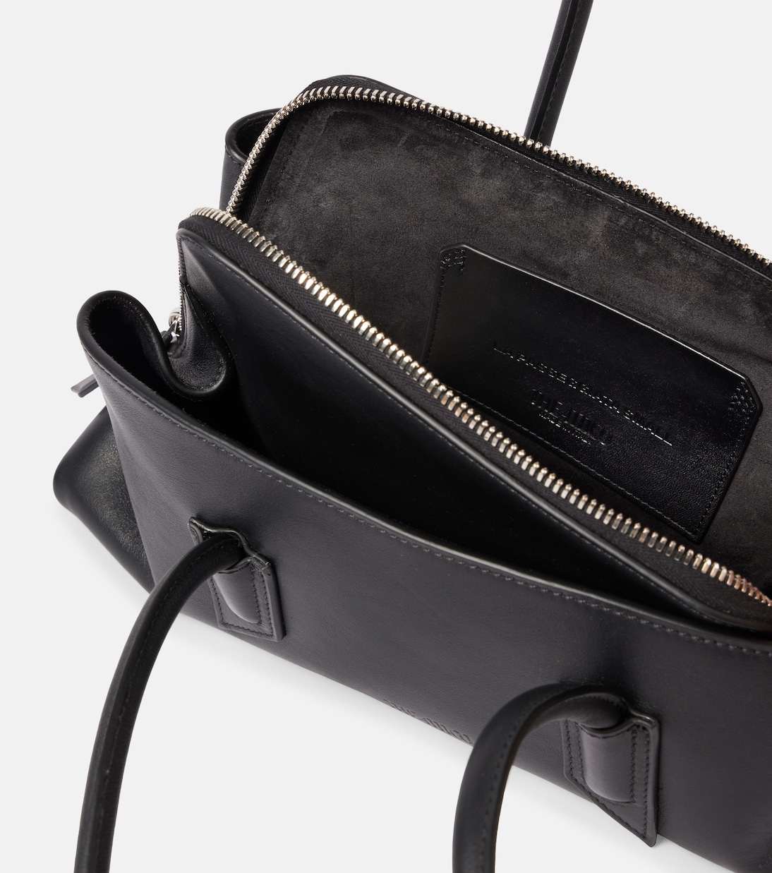 La Passeggiata Small leather tote bag | The Attico