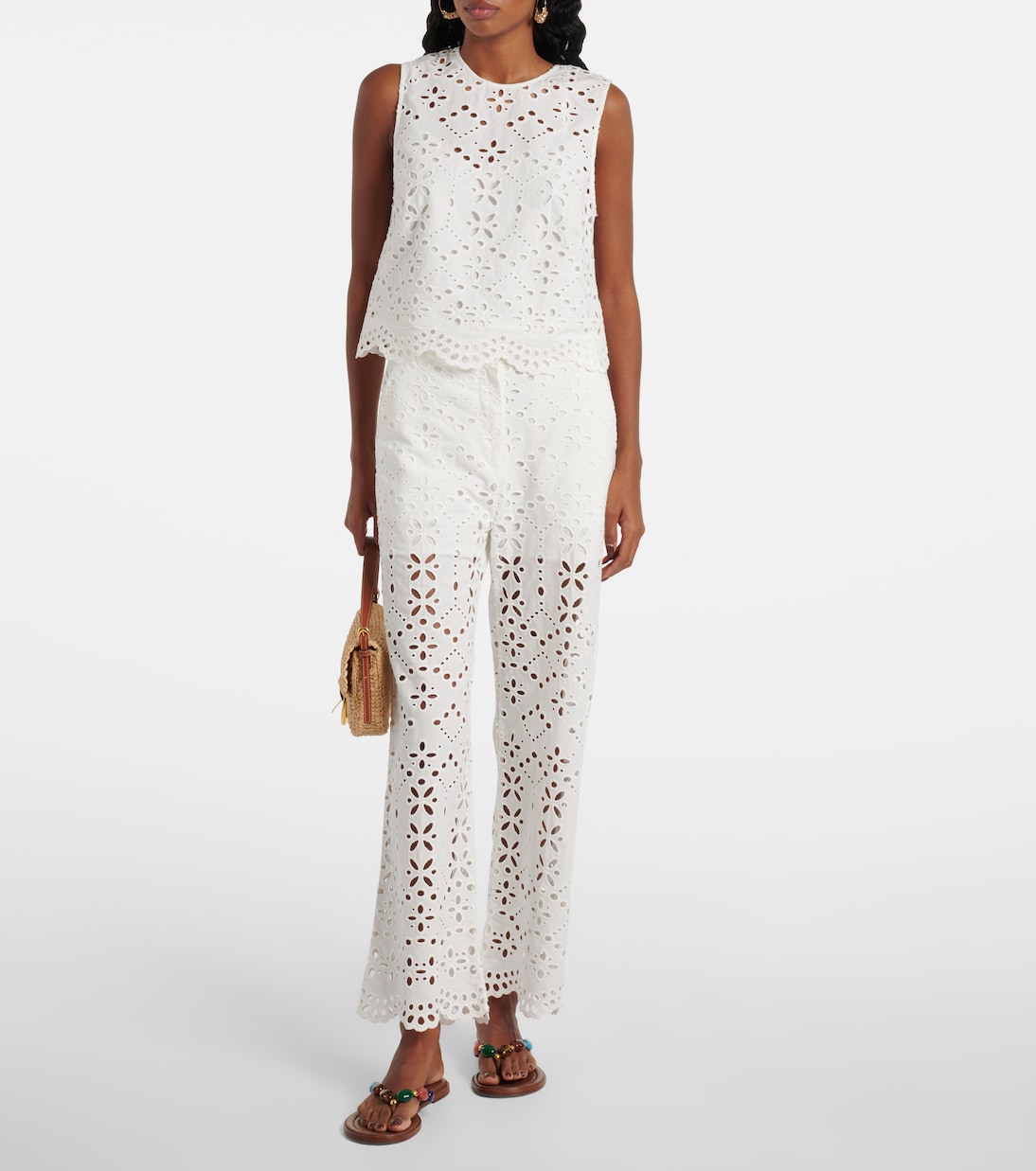 Pantaloni a gamba larga Kemper in cotone | Veronica Beard