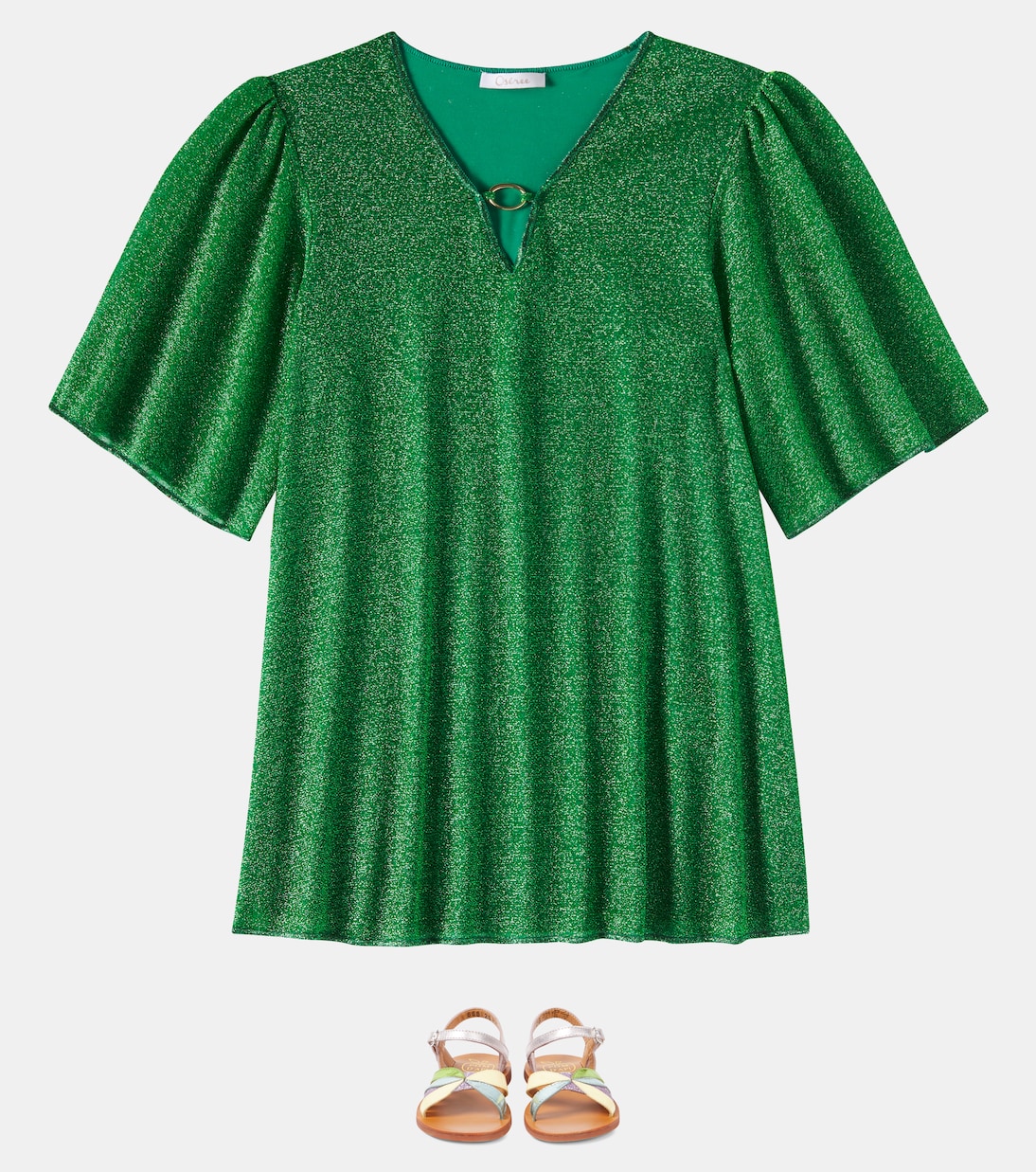 Robe de plage Lumière en lamé | Oséree Kids