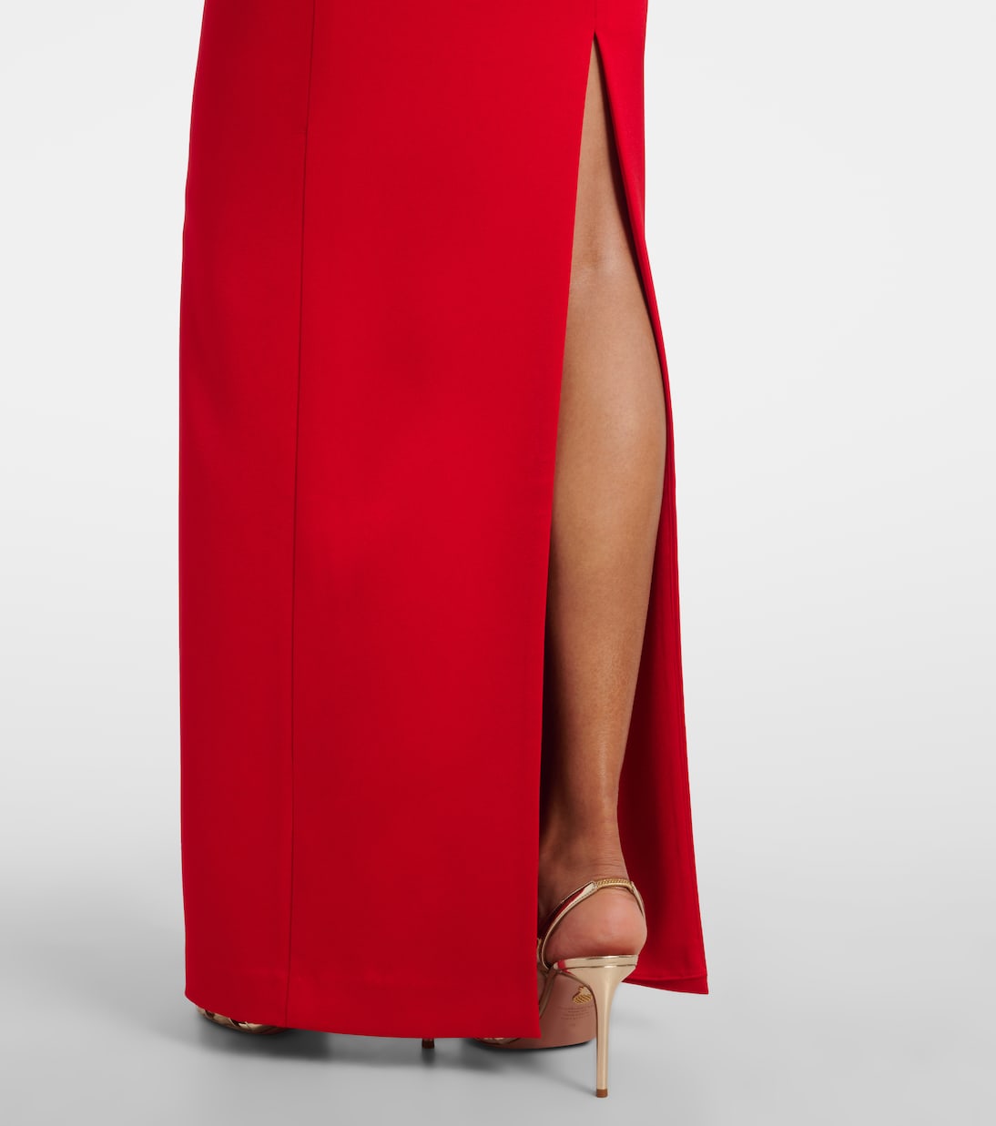 Draped crêpe satin gown | Alex Perry