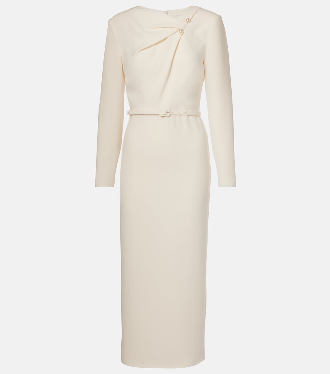 Abito midi in cady con cintura | Roland Mouret