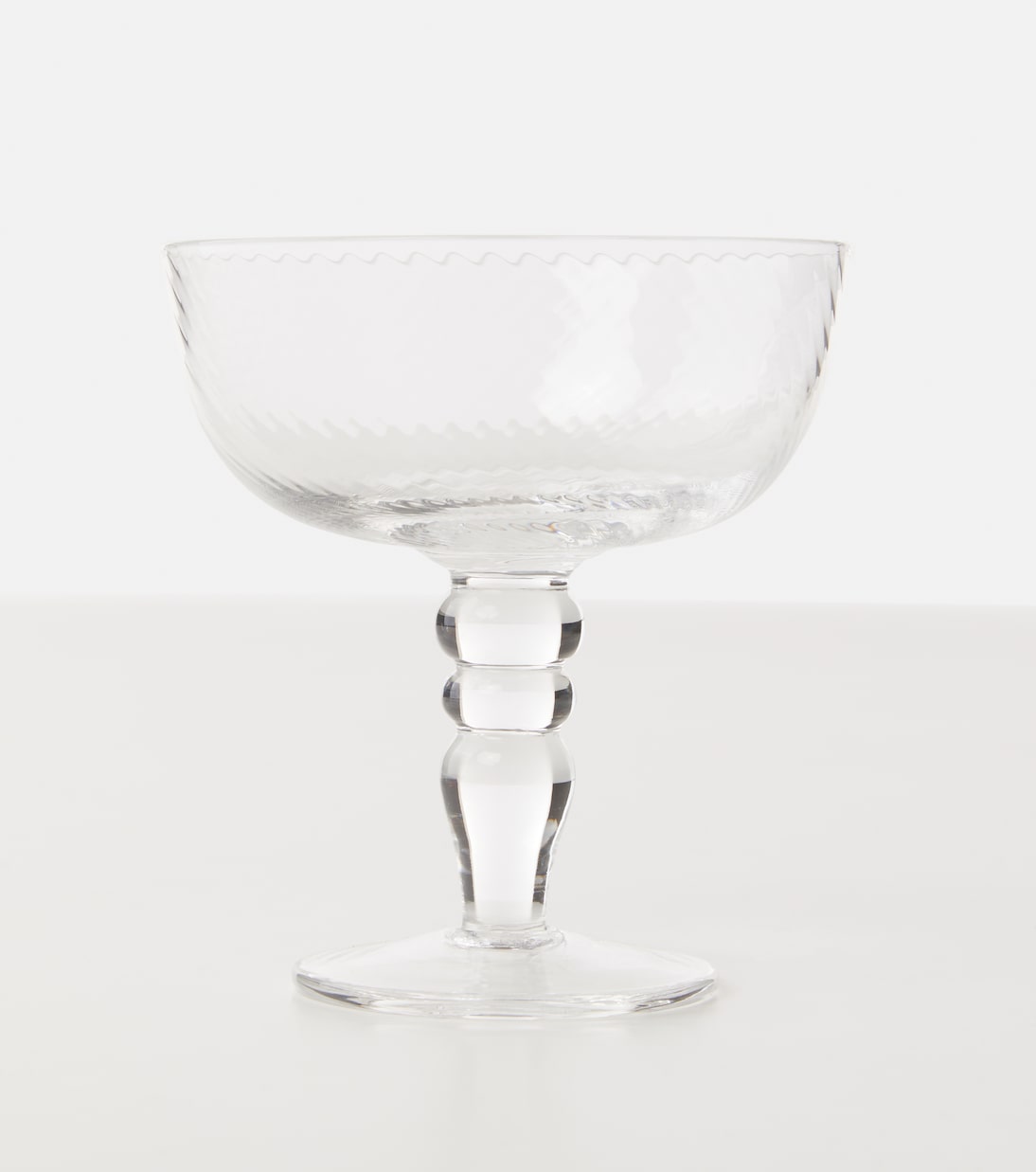 Diseguale set of 6 champagne coupe glasses | Bitossi