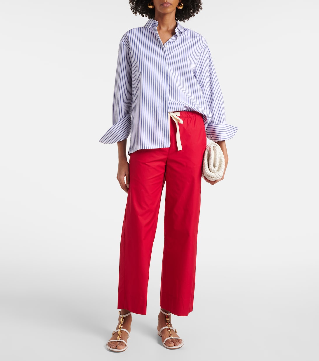 Argento cotton wide-leg pants | 'S Max Mara
