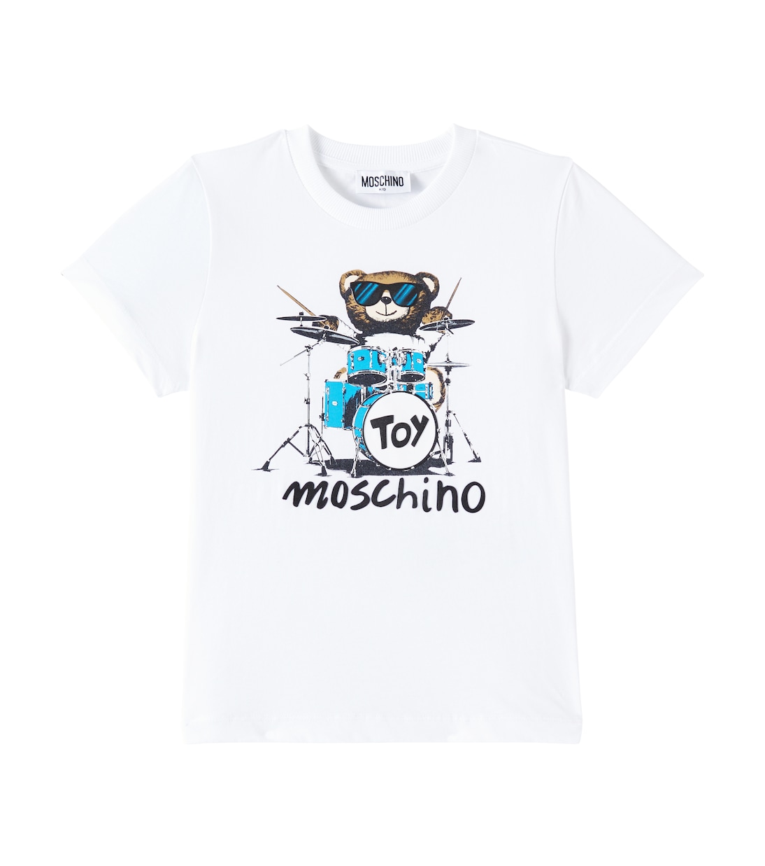 T-shirt in cotone con stampa | Moschino Kids