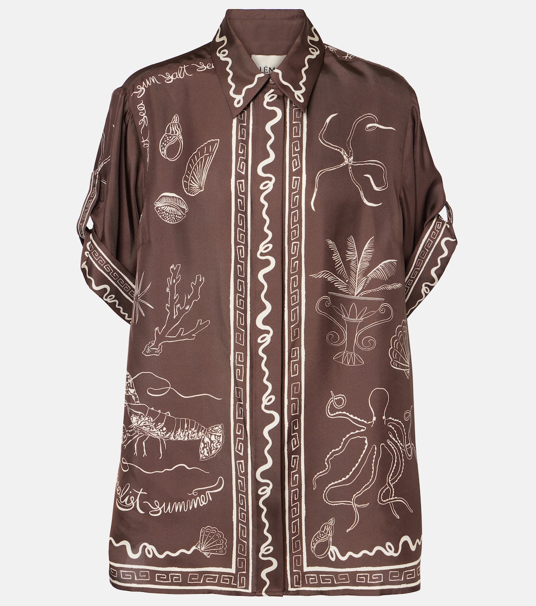 Camicia Sammy in seta con stampa | Alémais