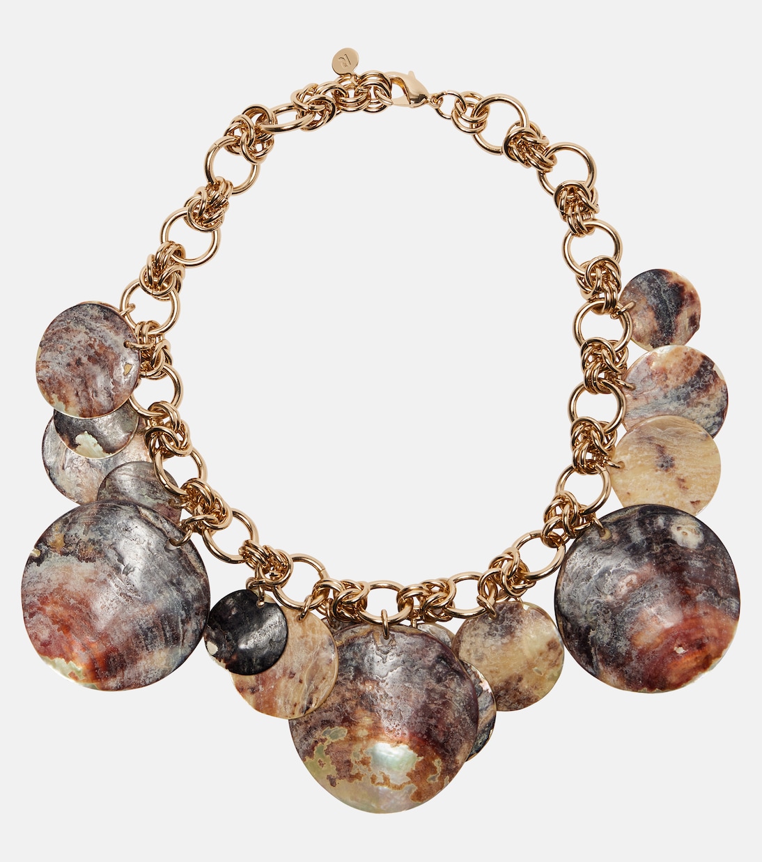 Mother-of-pearl chain necklace | Rabanne