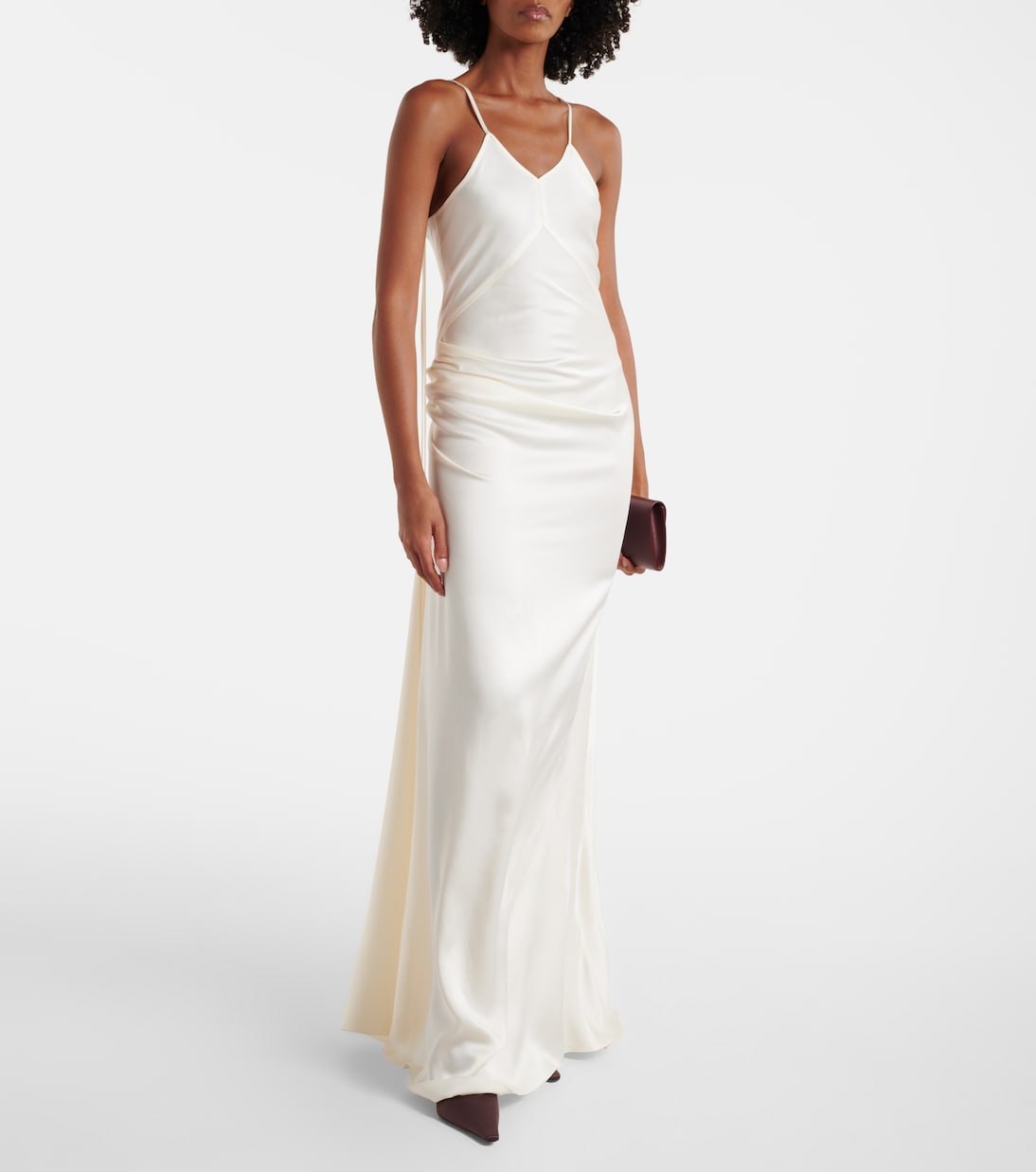 Robe en crêpe de satin | Victoria Beckham