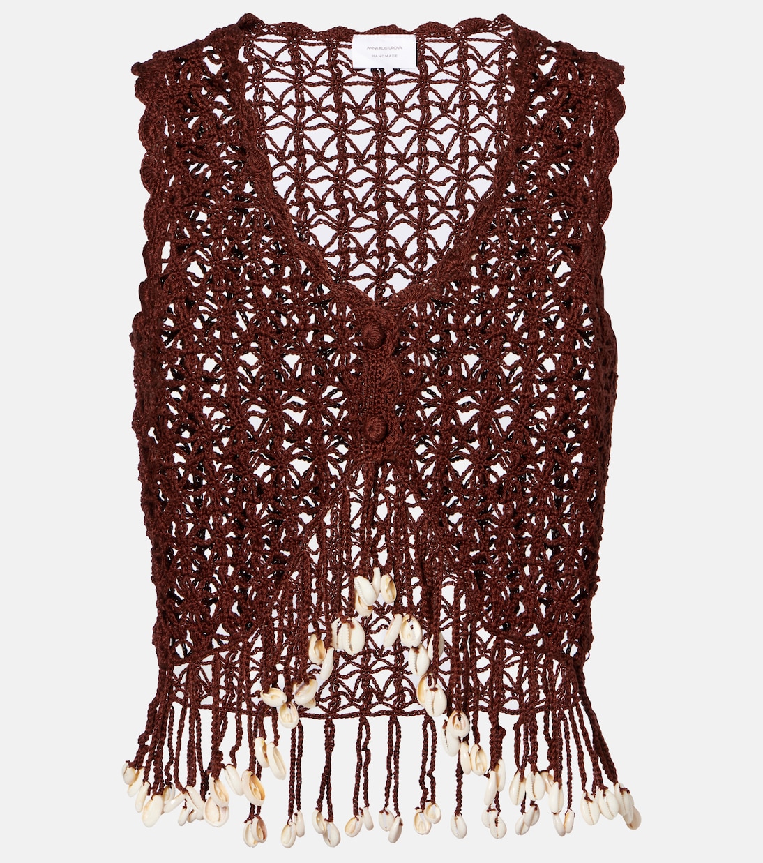 Cropped-Top aus Häkelstrick | Anna Kosturova
