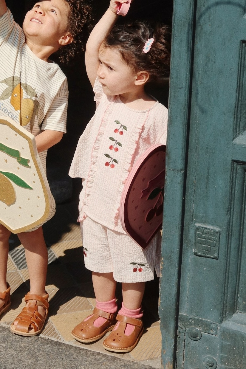 Short Ellie brodé en coton | Konges Sløjd