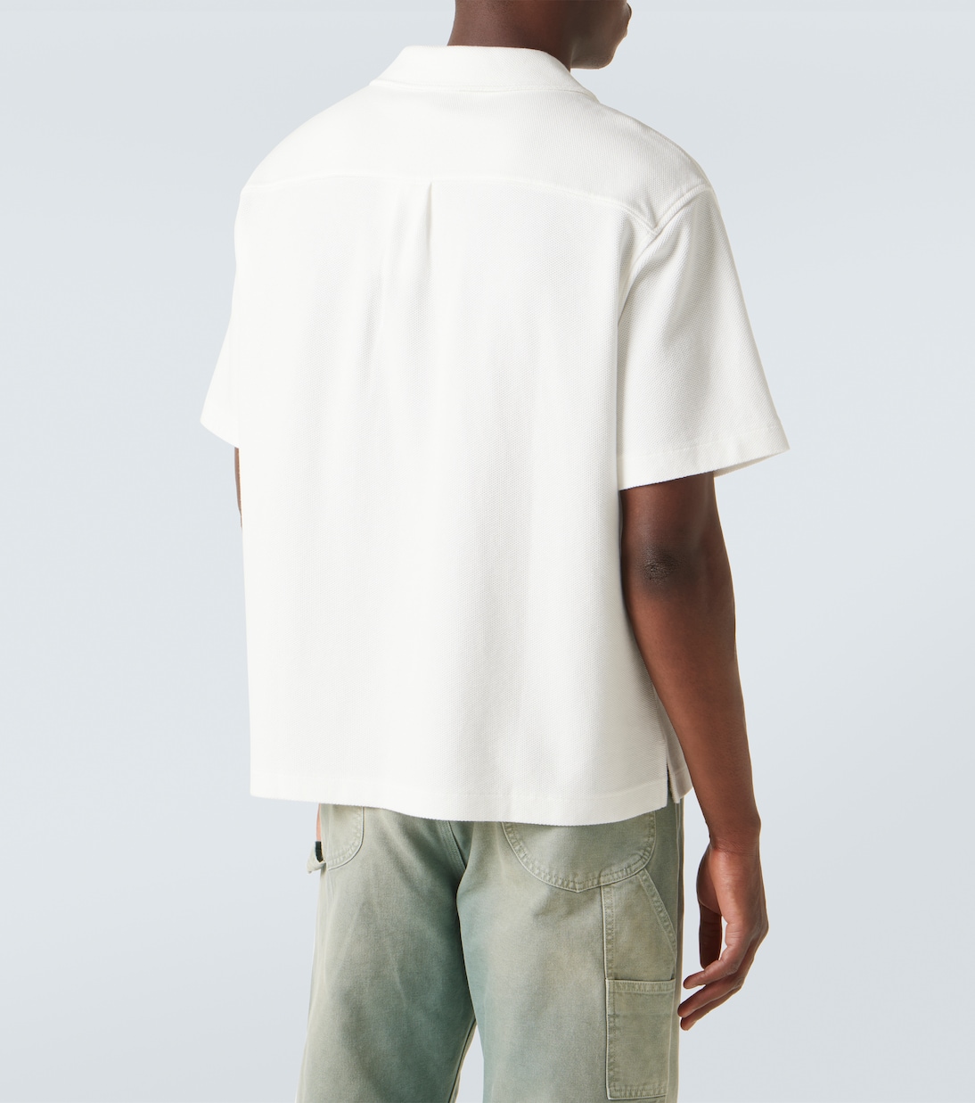 Cotton piqué bowling shirt | Frame